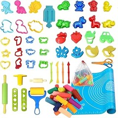 Opciones creativas a la plastilina con moldes para niños