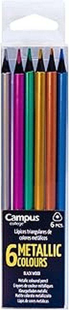 Lápices de colores metalizados infantiles