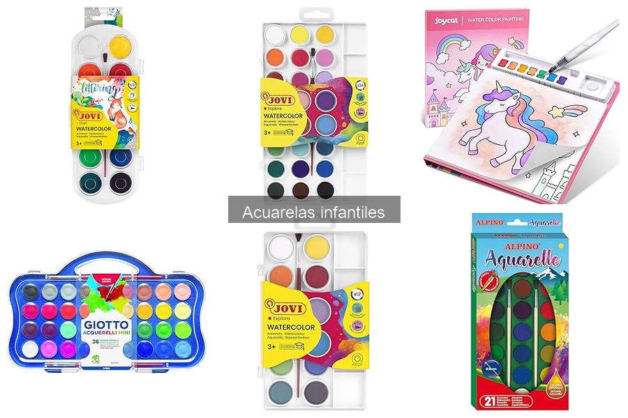 Actividades creativas con acuarelas infantiles para niños