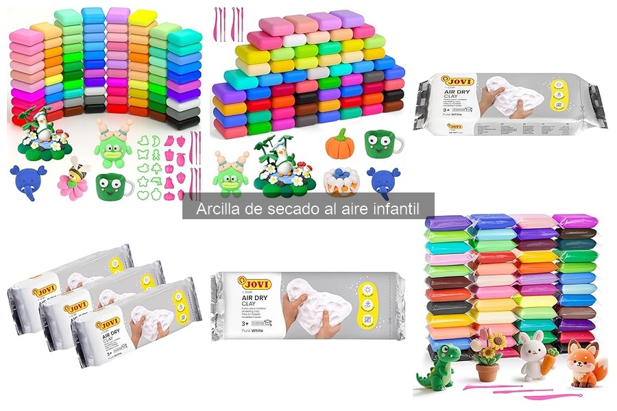 Actividades creativas con arcilla de secado al aire para niños