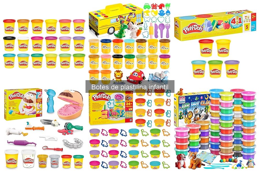 Actividades creativas con botes de plastilina infantil