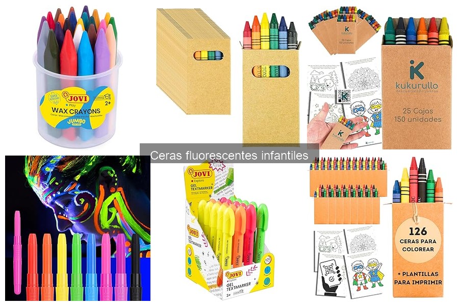 Actividades Creativas con Ceras Fluorescentes para Niños