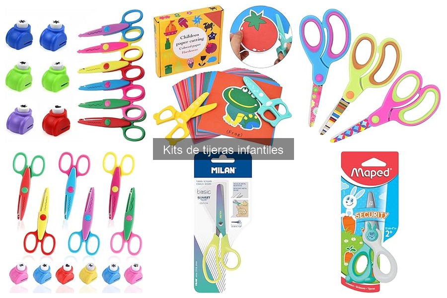 Actividades creativas con kits de tijeras infantiles