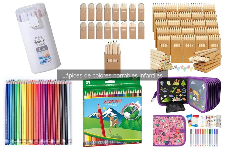 Actividades creativas con lápices de colores borrables
