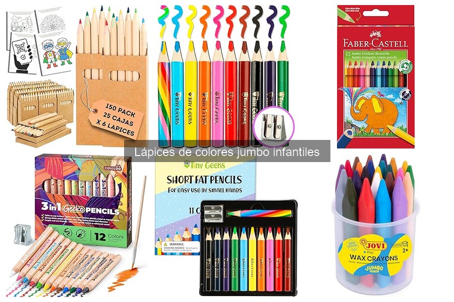 Actividades creativas con lápices de colores jumbo para niños