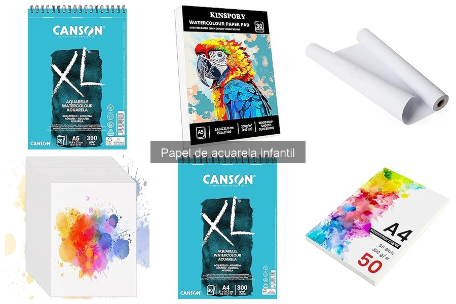 Actividades creativas con papel de acuarela infantil