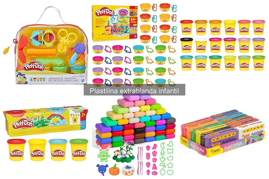 Actividades creativas con plastilina extrablanda para niños