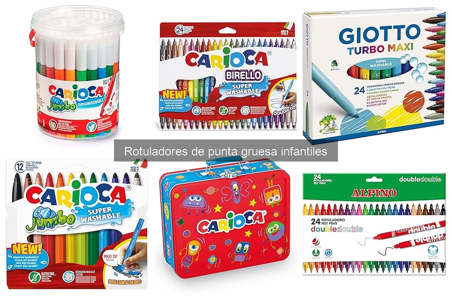 Actividades creativas con rotuladores de punta gruesa para niños