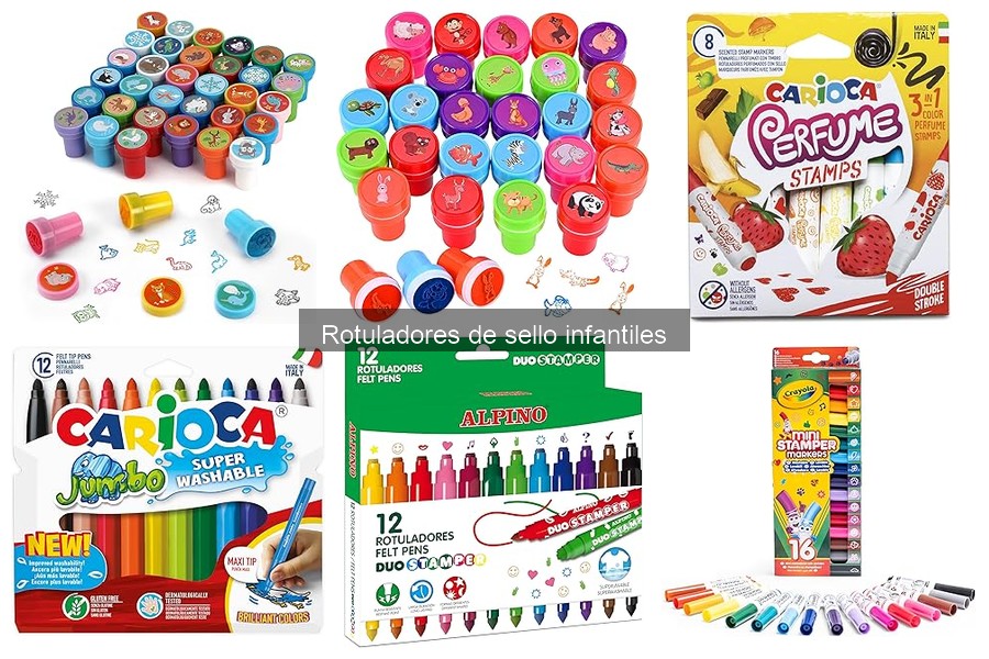Actividades creativas con rotuladores de sello para niños