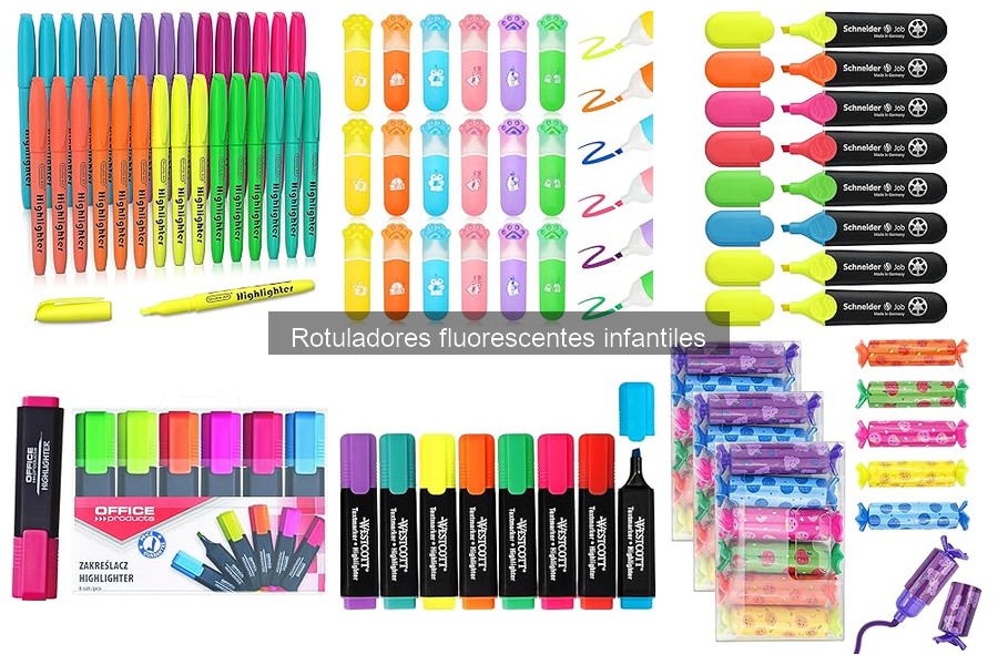 Actividades creativas con rotuladores fluorescentes infantiles
