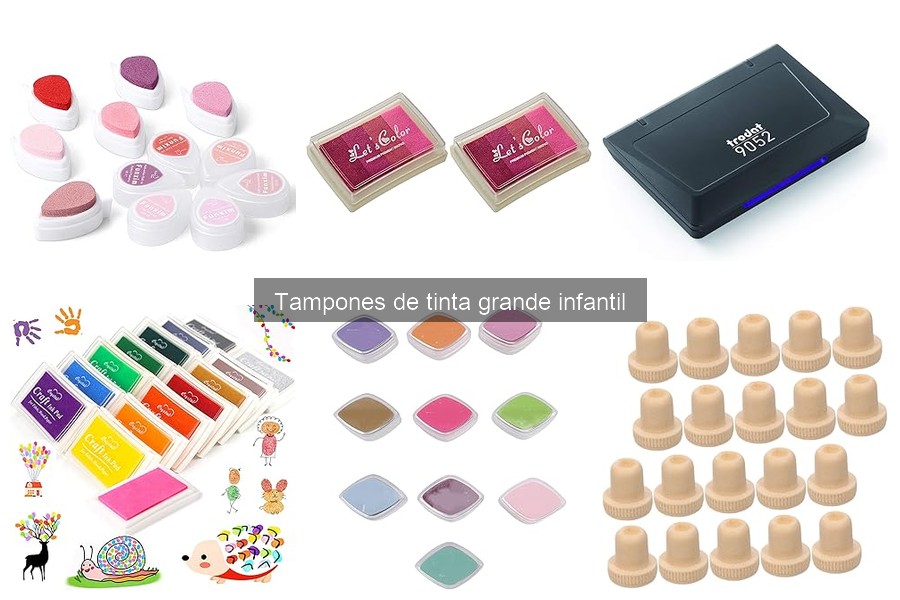 Actividades creativas con tampones de tinta grande infantil
