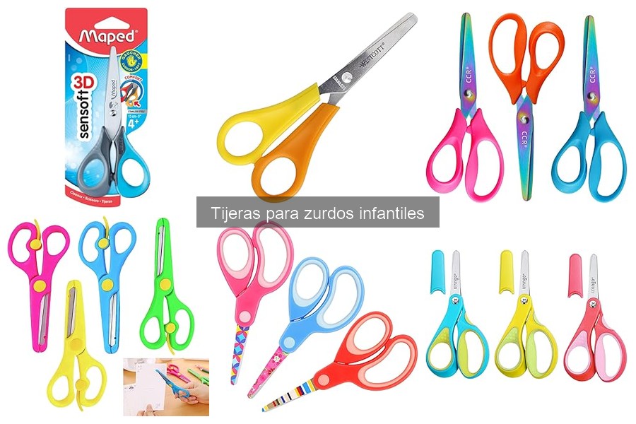 Actividades creativas con tijeras para zurdos infantiles