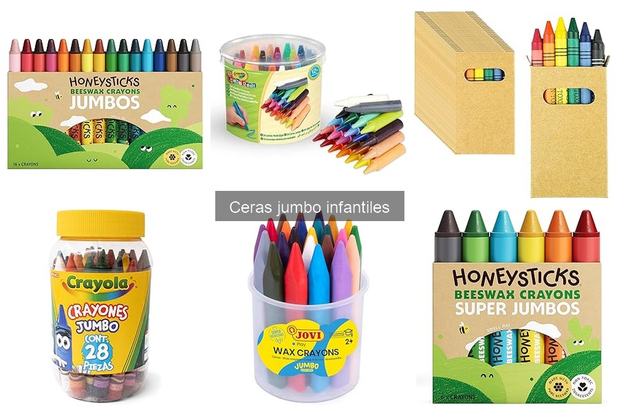 Actividades educativas con ceras jumbo para niños