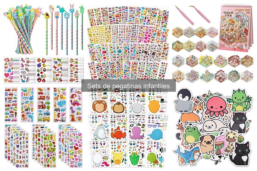 Actividades educativas con sets de pegatinas infantiles