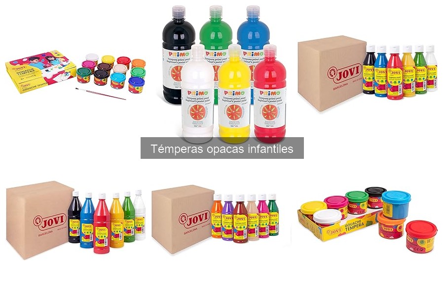 Actividades educativas con témperas opacas para niños