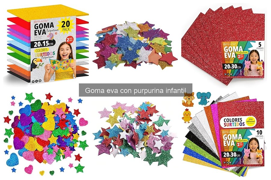 Alternativas a la goma eva con purpurina infantil