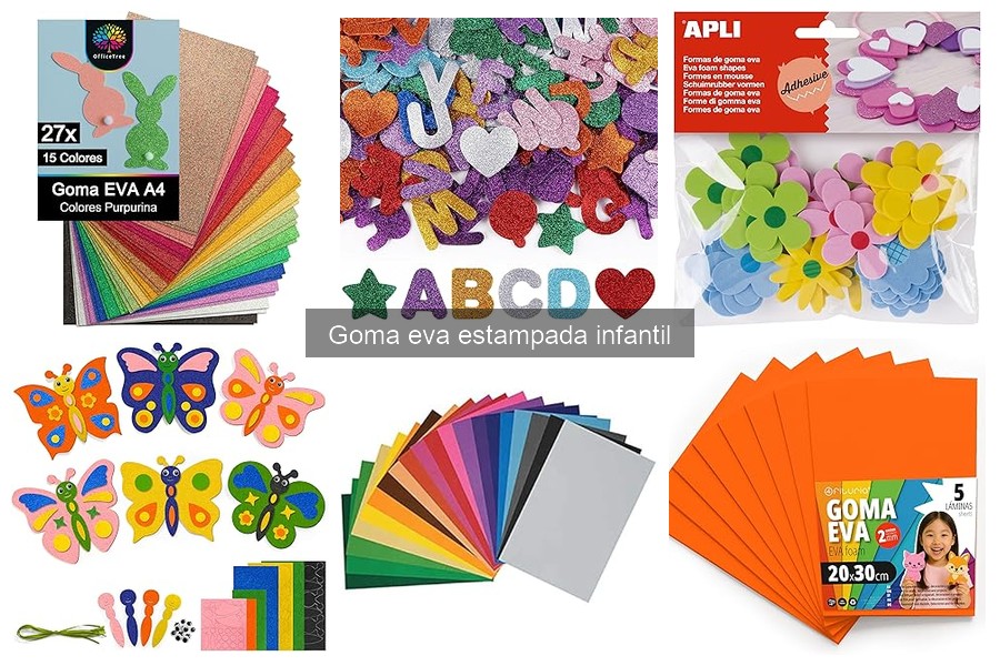 Alternativas a la goma eva estampada en manualidades infantiles