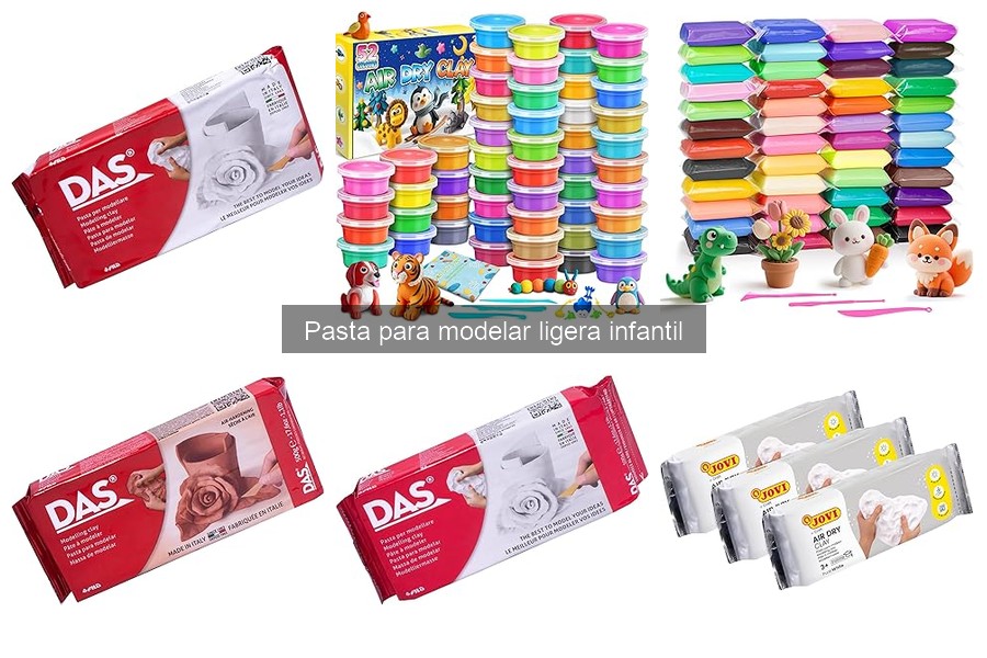 Alternativas a la pasta para modelar ligera infantil