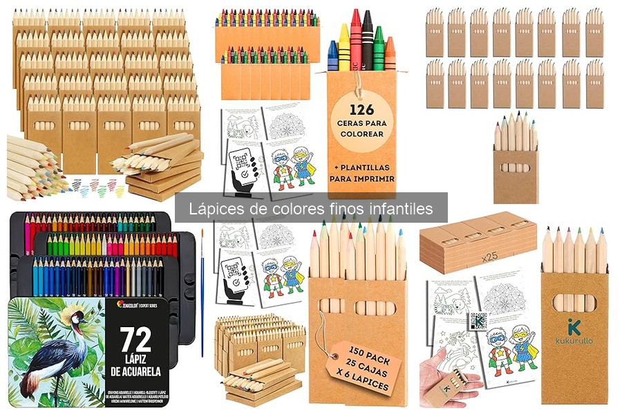 Alternativas a lápices de colores finos para manualidades