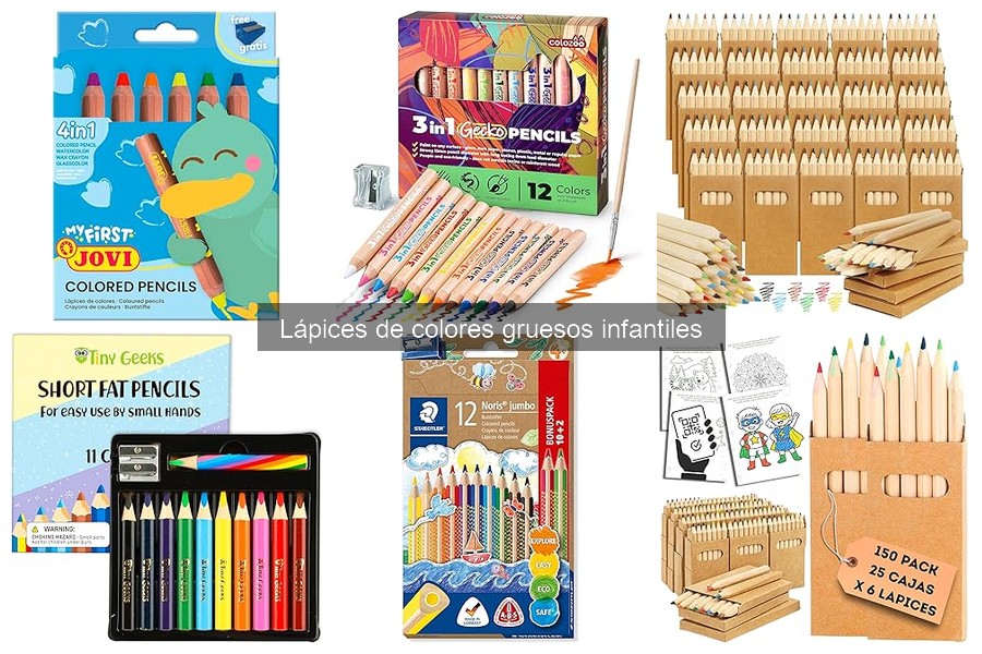 Alternativas a lápices de colores gruesos para manualidades infantiles