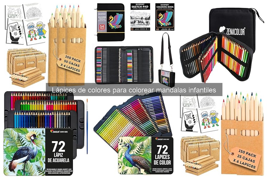 Alternativas a lápices de colores para colorear mandalas