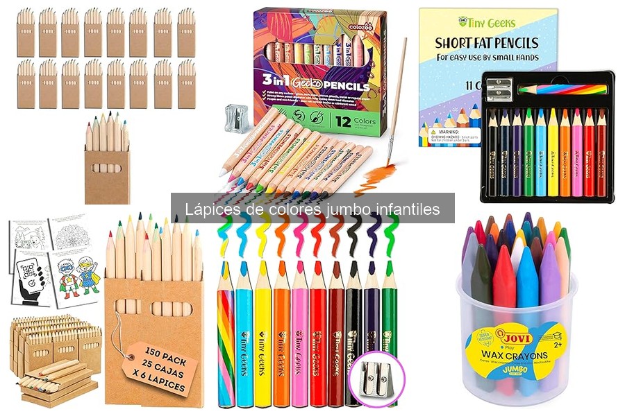 Alternativas a lápices jumbo: opciones creativas para manualidades
