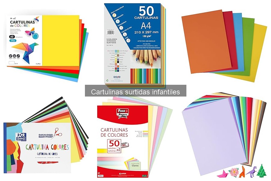 Alternativas a las Cartulinas Surtidas para Manualidades Infantiles