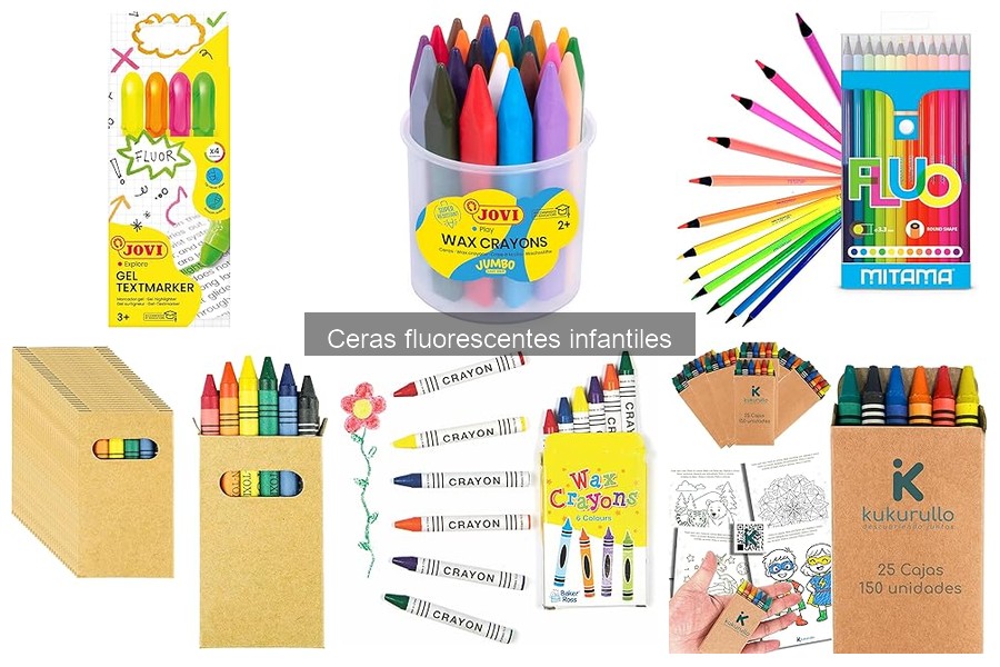 Alternativas a las ceras fluorescentes infantiles