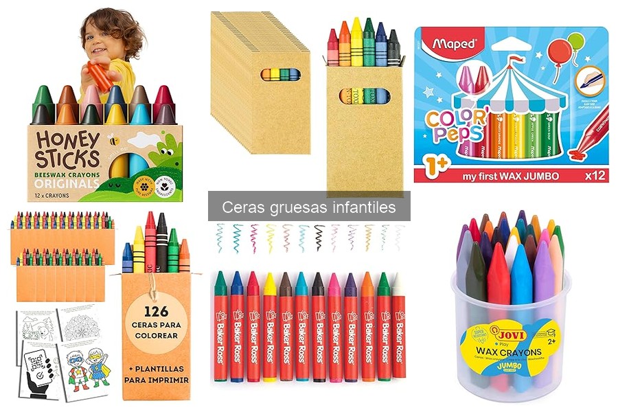 Alternativas a las ceras gruesas infantiles: Mejores opciones