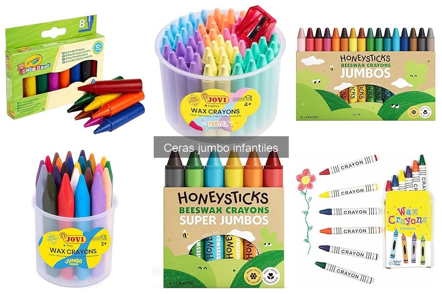 Alternativas a las ceras jumbo infantiles para colorear