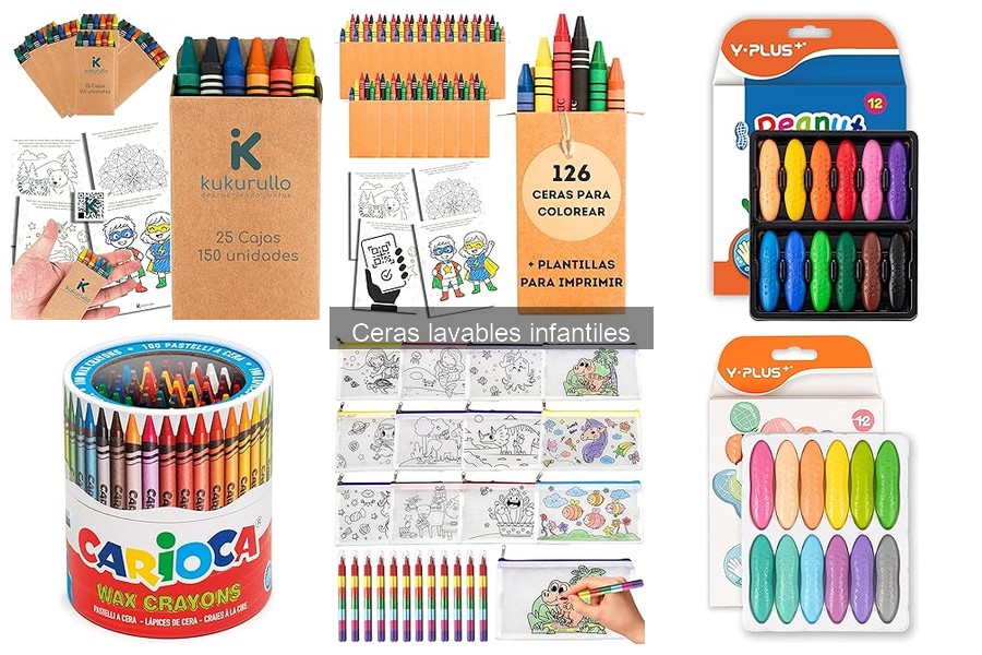 Alternativas a las ceras lavables para manualidades infantiles