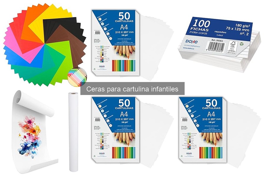 Alternativas a las ceras para cartulina en manualidades infantiles