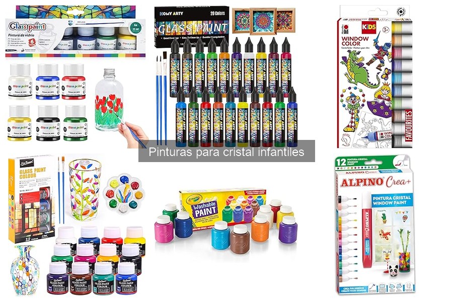 Alternativas a las pinturas para cristal infantiles