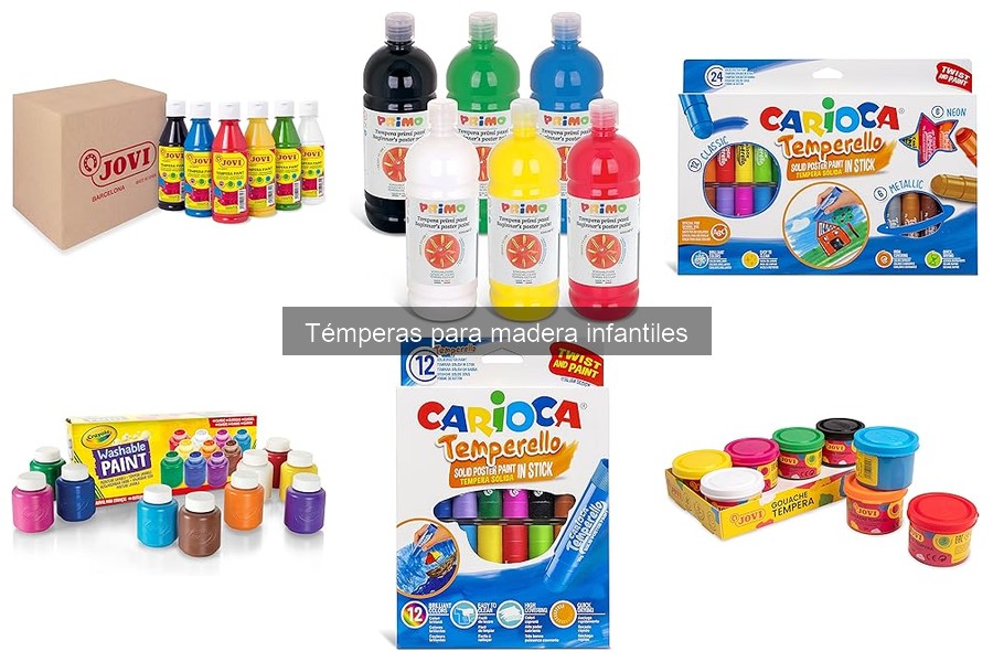 Alternativas a las témperas para madera en manualidades infantiles