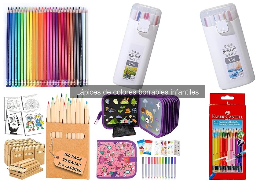 Alternativas a los lápices de colores borrables infantiles