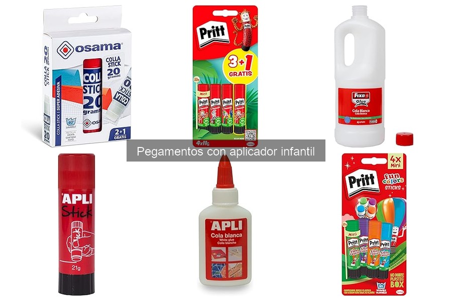 Alternativas a los pegamentos con aplicador para manualidades infantiles