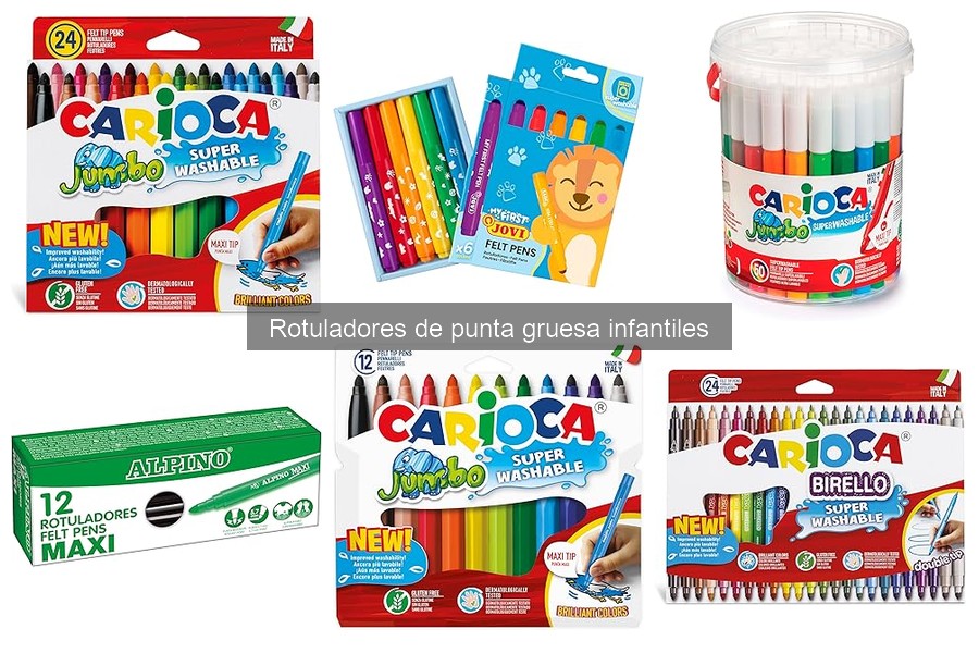 Alternativas a los rotuladores de punta gruesa infantiles