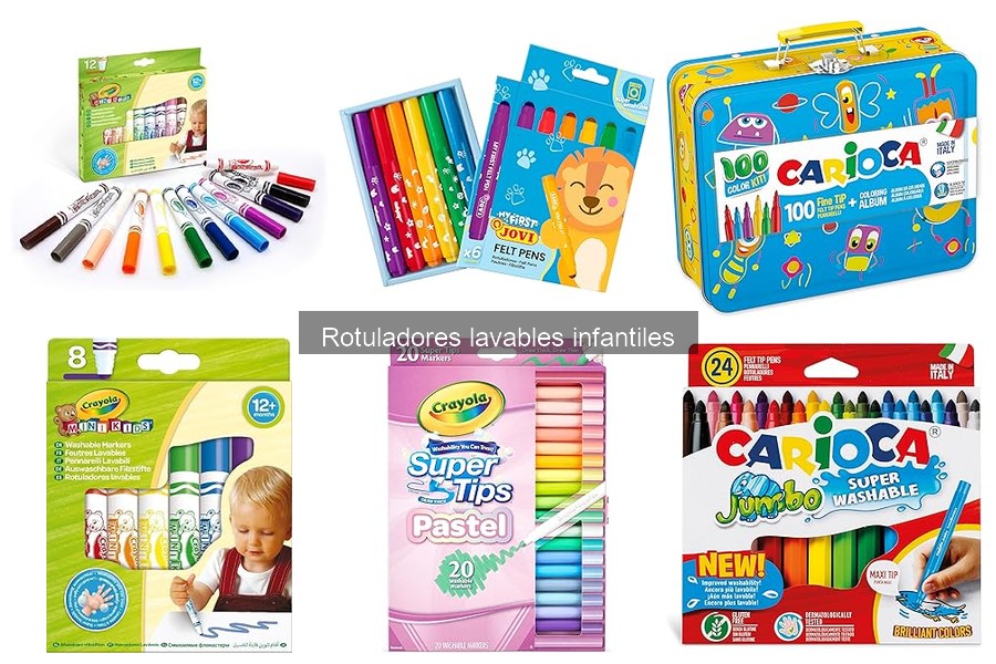 Alternativas a los rotuladores lavables para manualidades infantiles