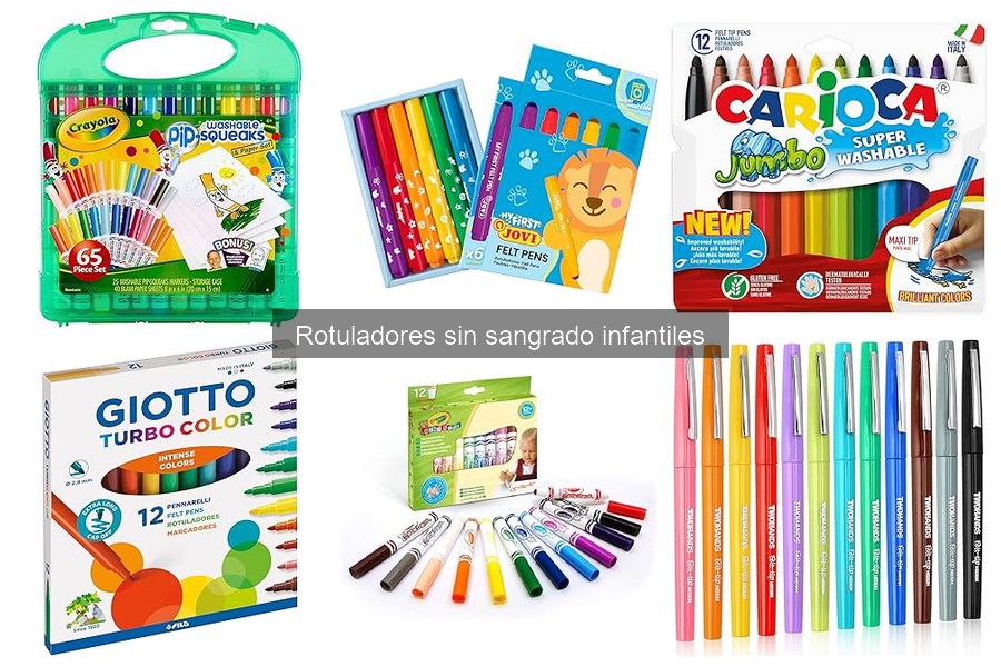 Alternativas a los Rotuladores Sin Sangrado para Niños
