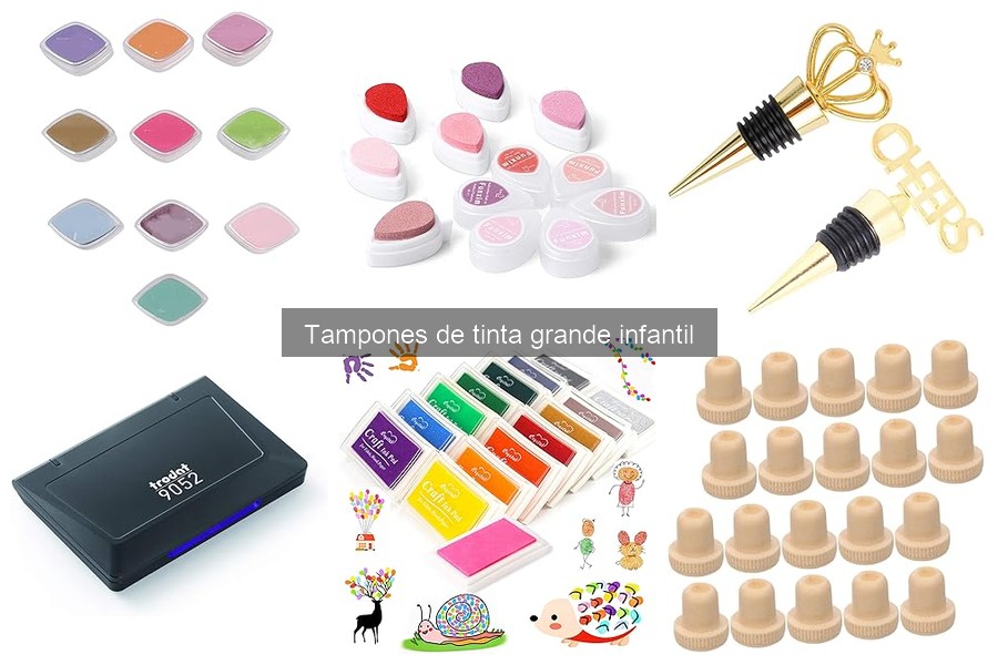 Alternativas a los tampones de tinta grande infantil para manualidades