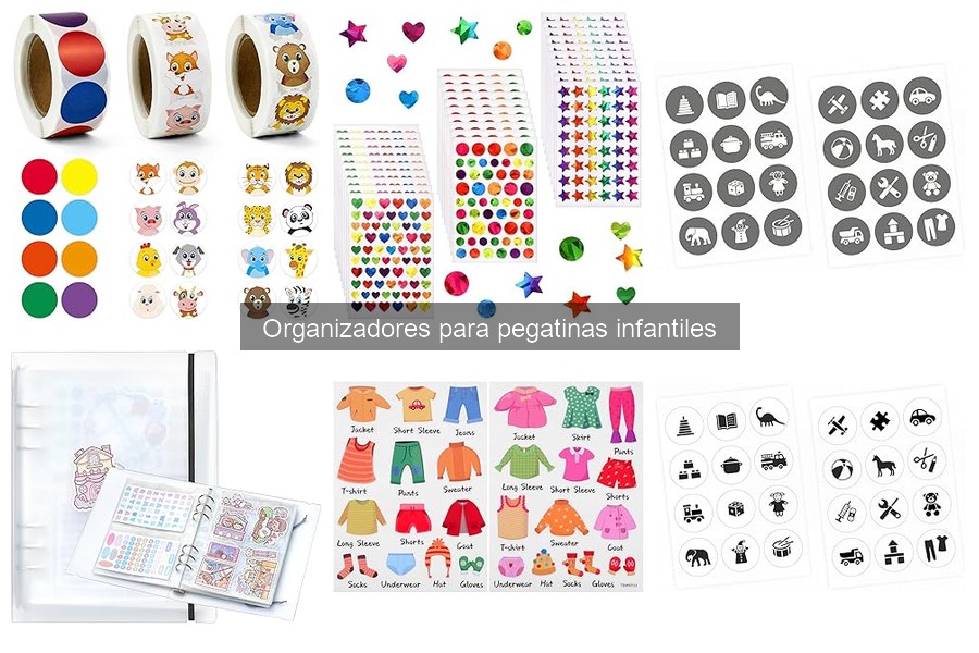 Alternativas a organizadores para pegatinas infantiles