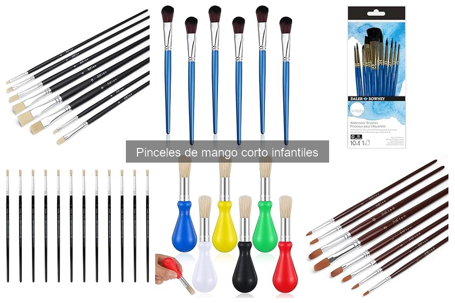 Alternativas a Pinceles de Mango Corto para Manualidades Infantiles