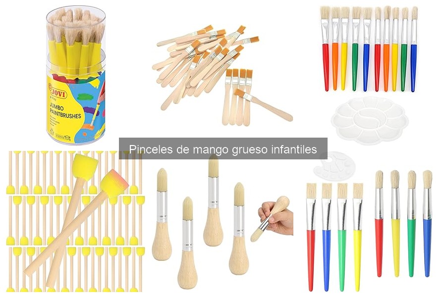 Alternativas a pinceles de mango grueso para manualidades infantiles