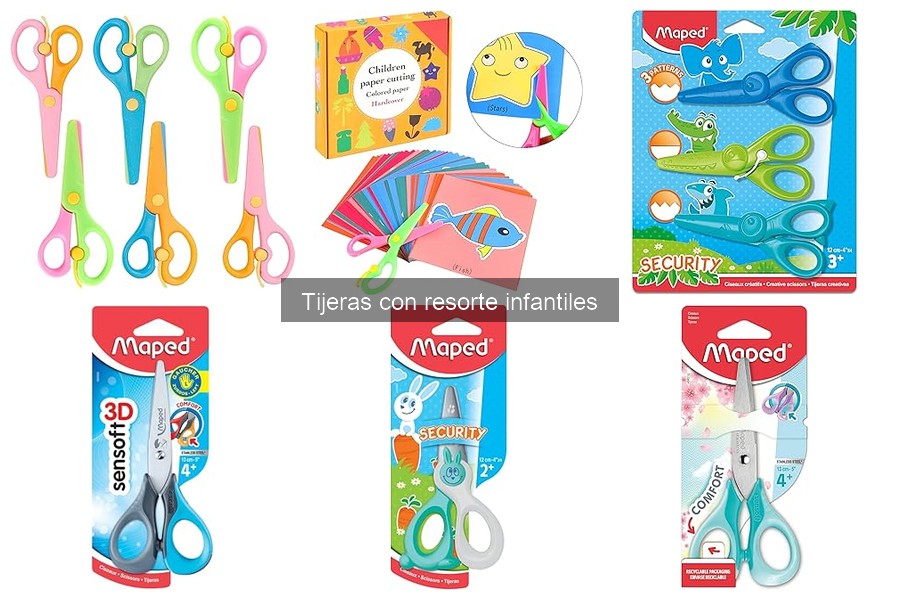 Alternativas a tijeras con resorte para manualidades infantiles