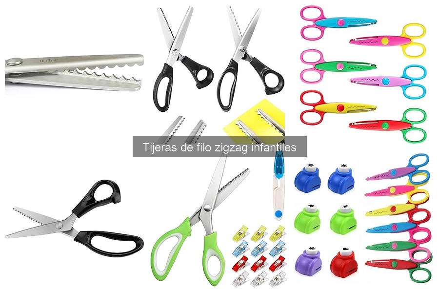 ** Alternativas a tijeras de filo zigzag para manualidades infantiles