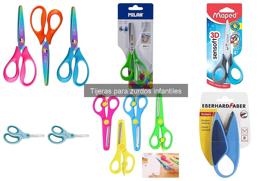 Alternativas a tijeras para zurdos infantiles disponibles