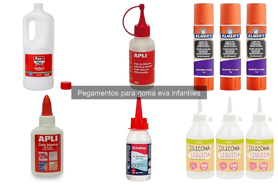Alternativas al pegamento para goma eva en manualidades infantiles