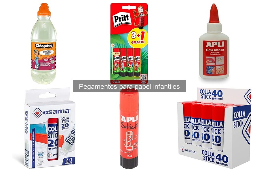 Alternativas al pegamento para papel en manualidades infantiles