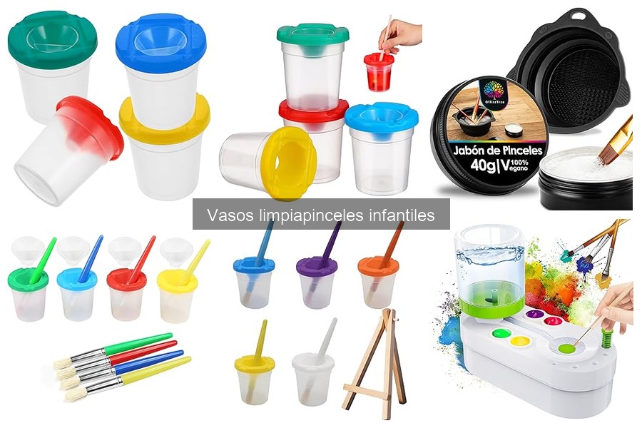 Alternativas al vaso limpiapinceles infantil: opciones prácticas