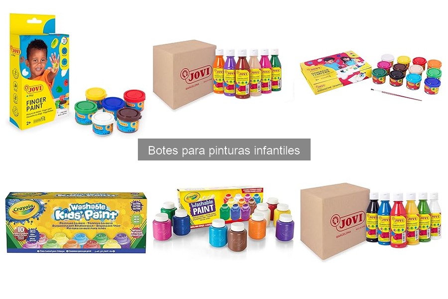 Alternativas creativas a botes de pinturas infantiles